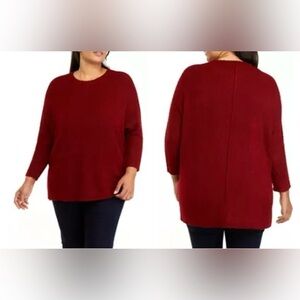 WONDERLY (PLUS) | Sweater (Red)